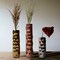 Set of 3 Decorative Modern Metal Honeycomb Design Table Flower Vase for Dining Room, Living Room Bedroom, or Wedding